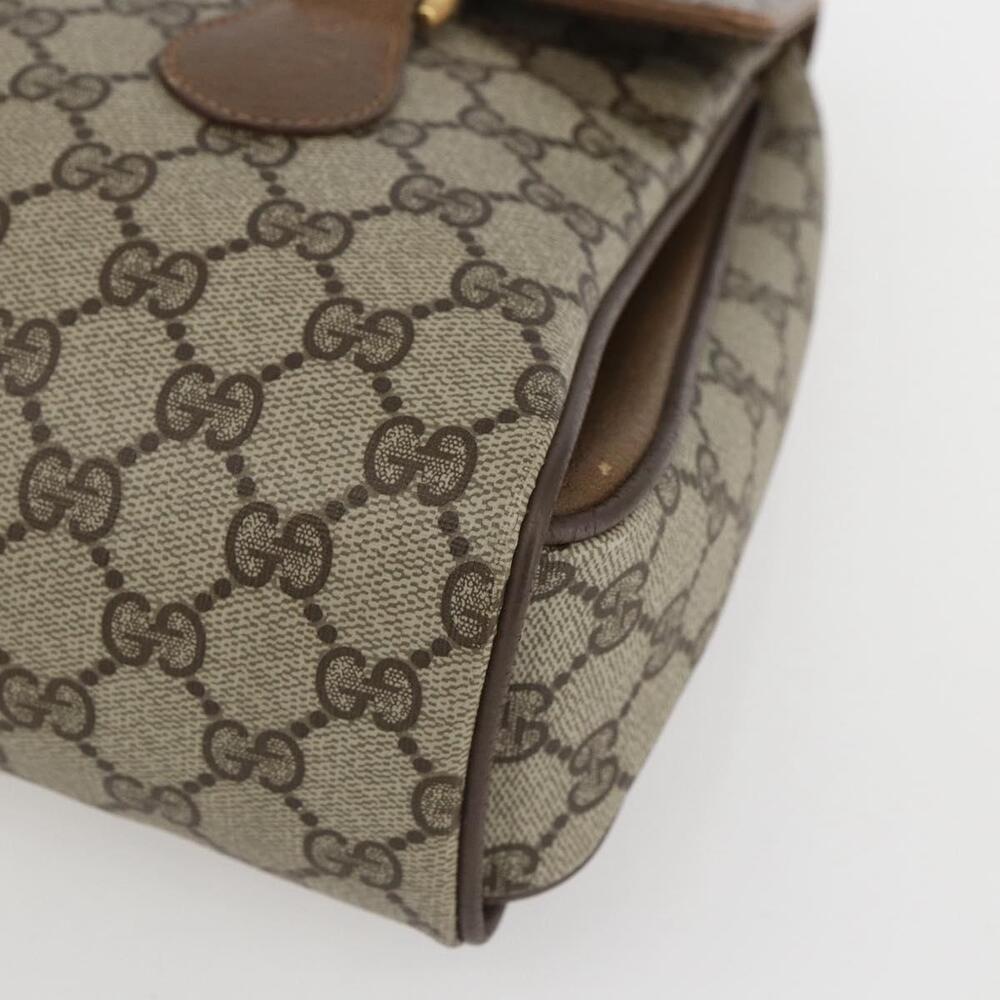 GUCCI GG Supreme Hand Bag PVC Beige Gold 116 02 080 Auth 158457 - Picture 9 of 16